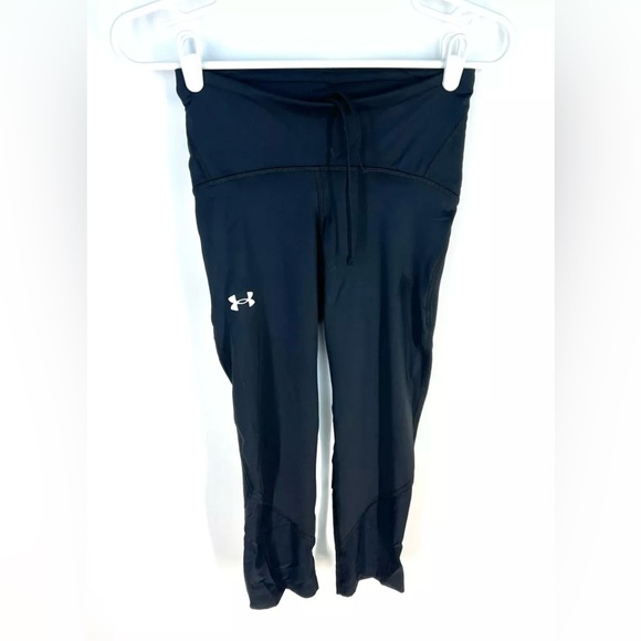 Under Armour Women’s Fly Fast 2.0 Black Heatgear Capri Pants Size Small - Picture 1 of 2